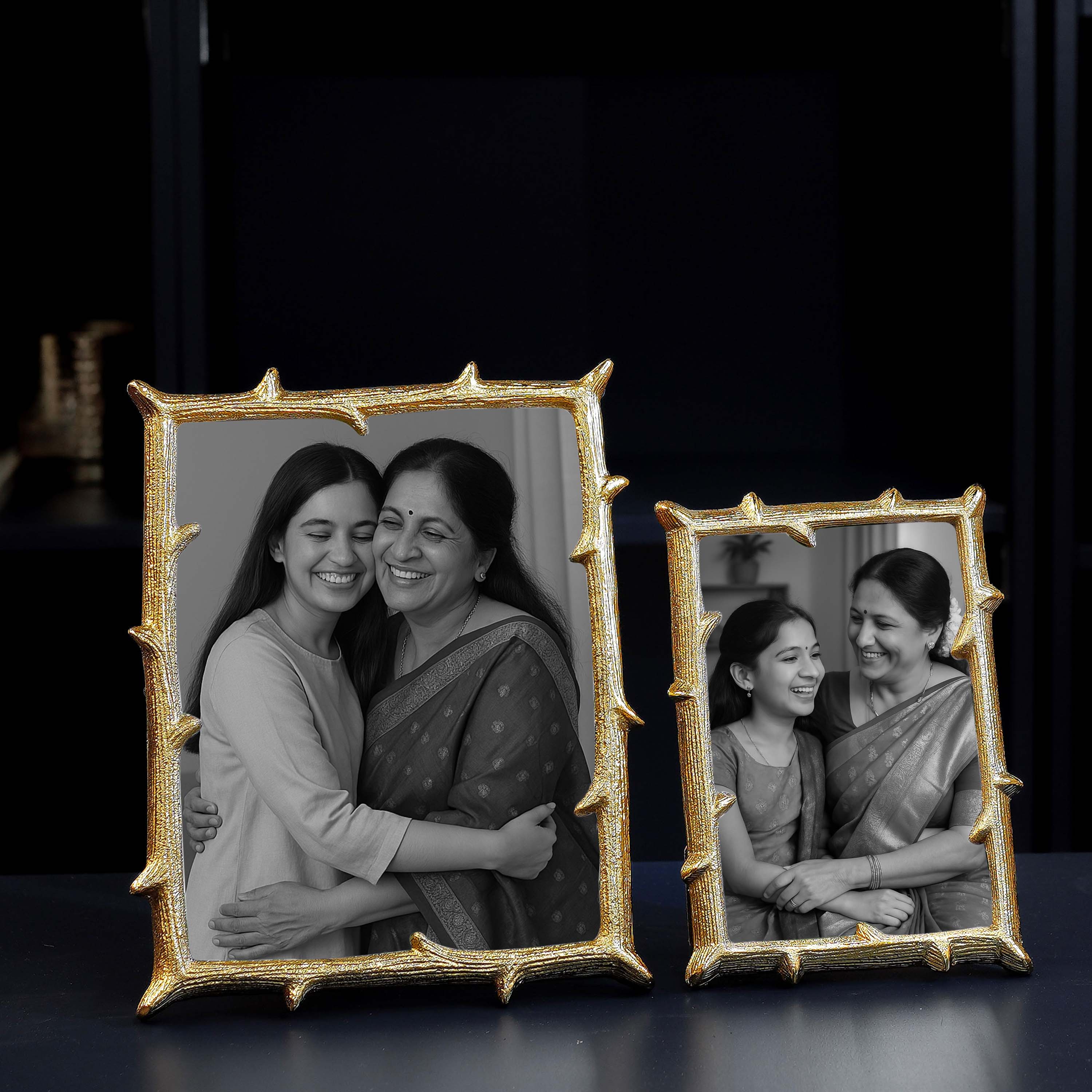 Metal Photo frame, anniversary gifts, gifts for mom, gift set