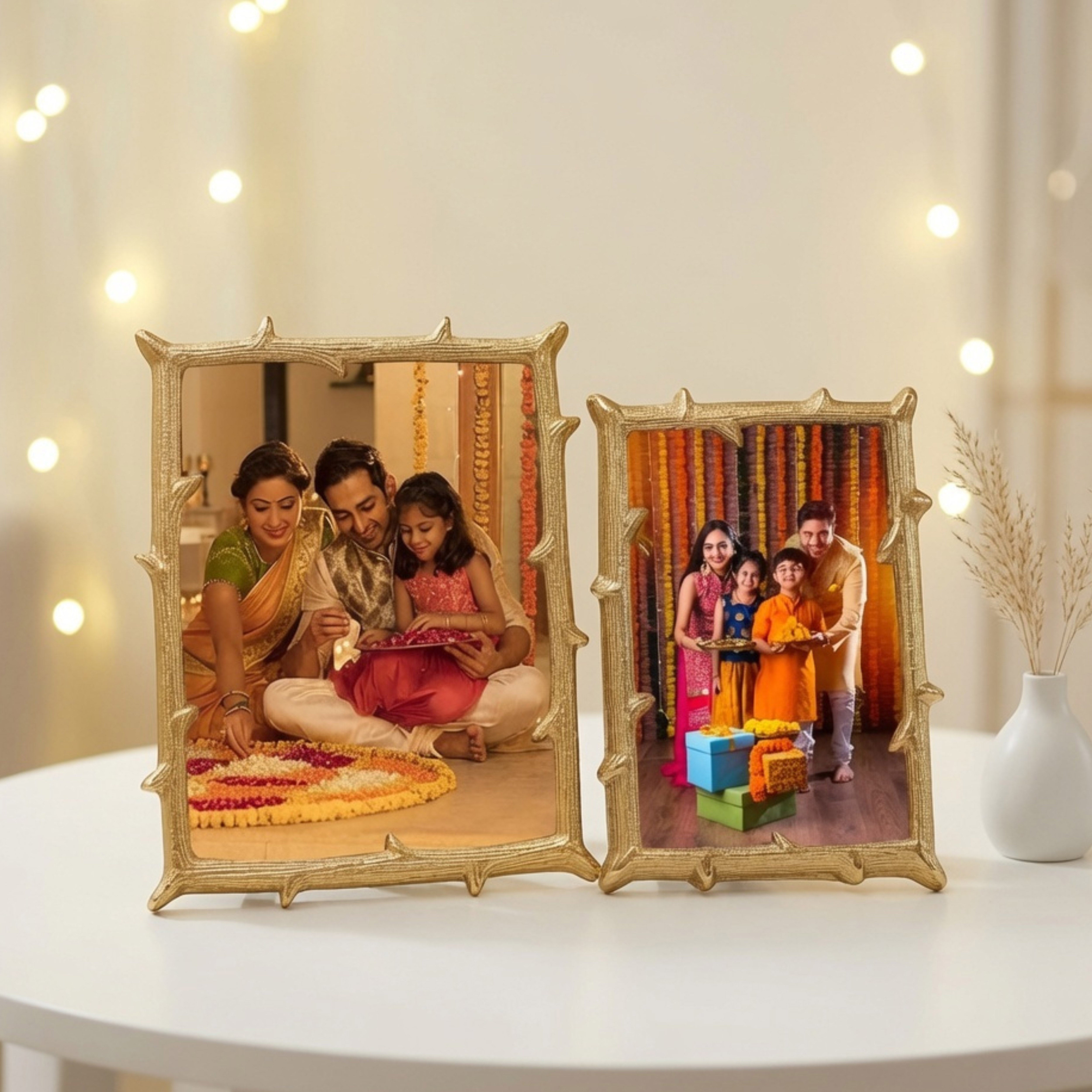 Metal Twig Frame, Gold Set