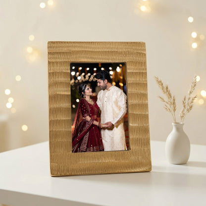 Wave Photo Frame, Gold, 4x6
