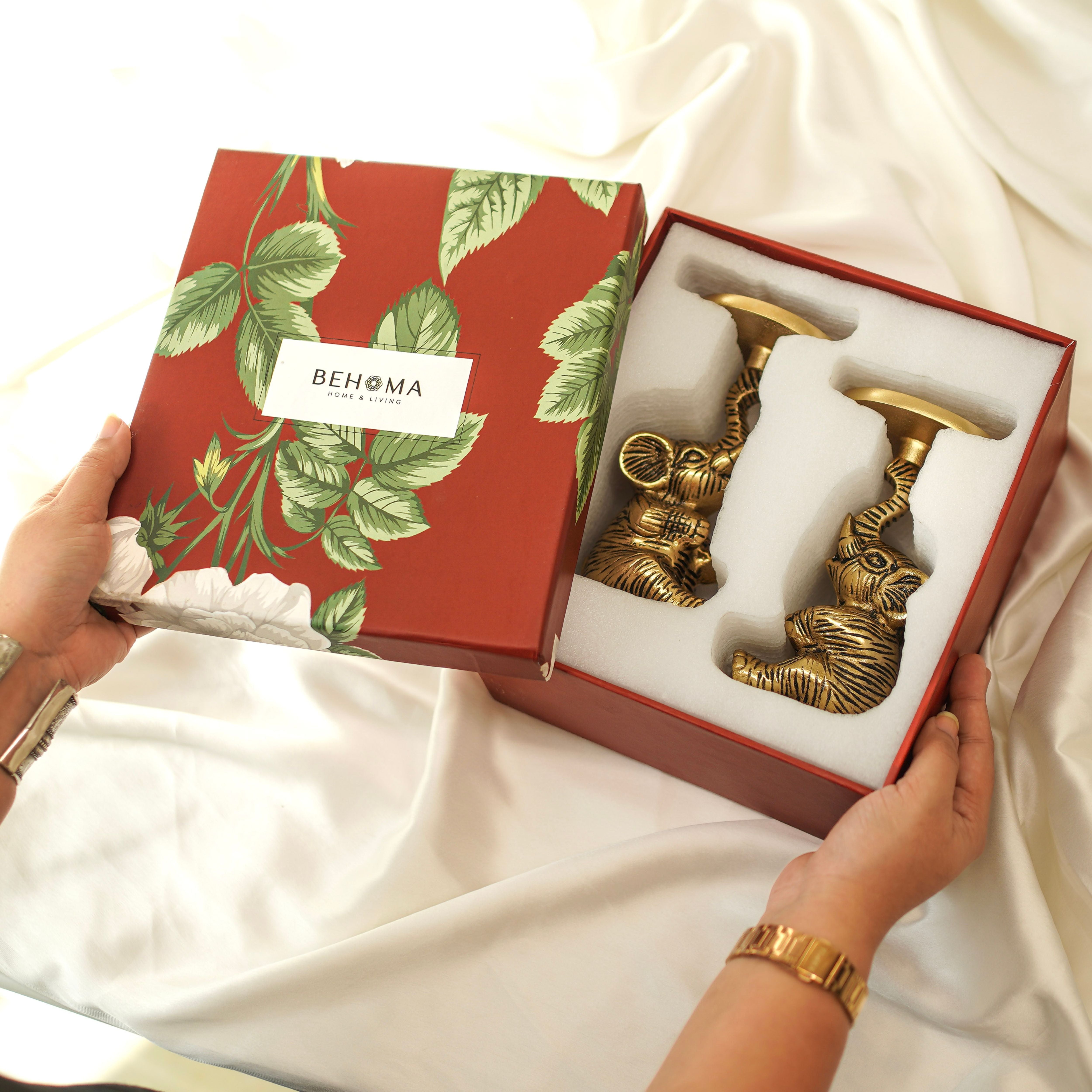 Pair of Baby Elephant Gift Set