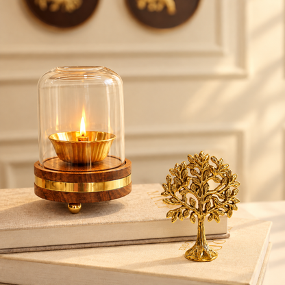 Tree of Life & Akhand Diya Set
