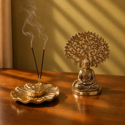 Buddha & Incense Holder Set
