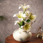Metal bud flower vase 