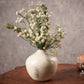 Metal bud flower vase with flower small