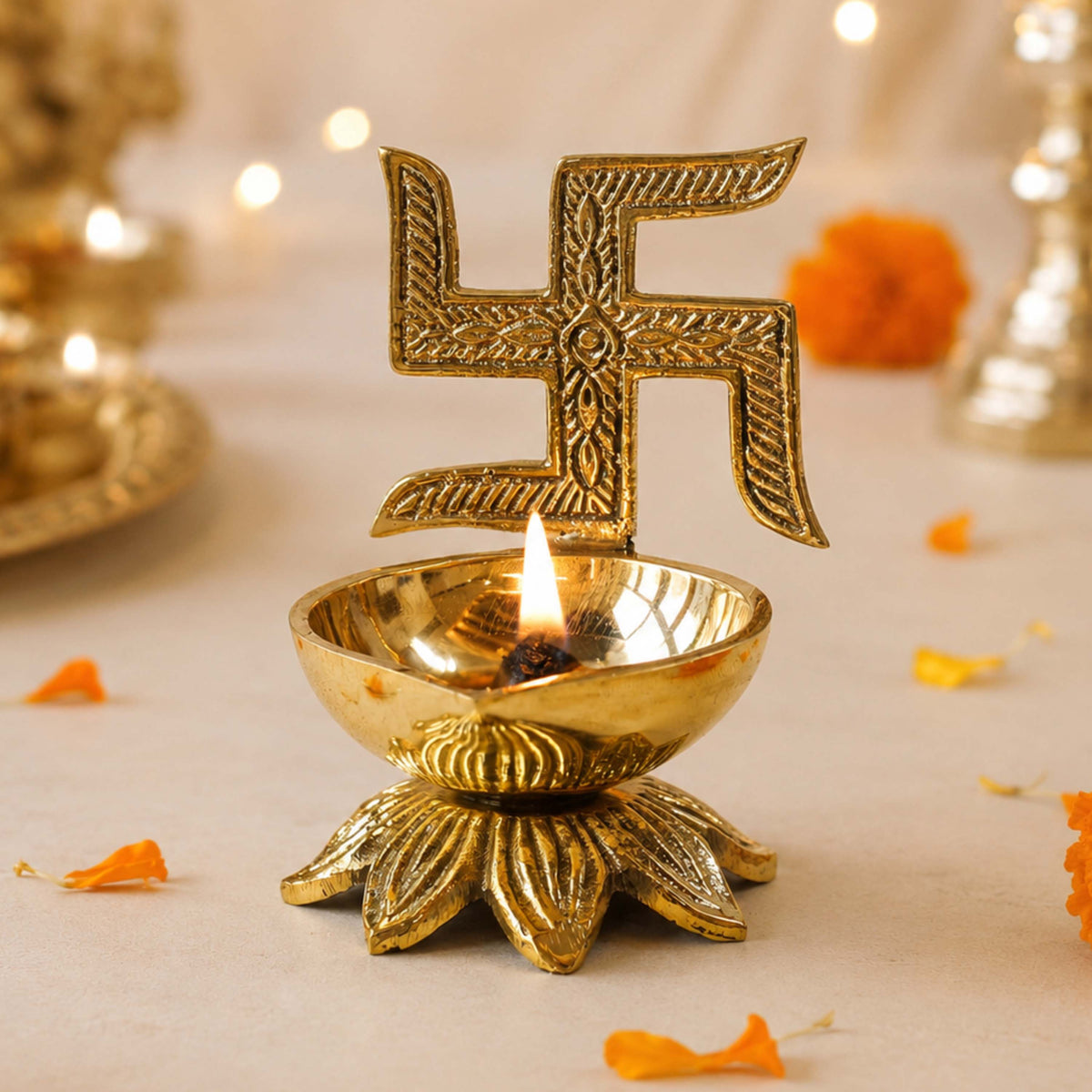 Swastik Diya