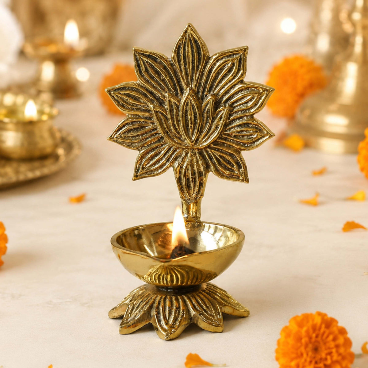 Lotus Diya