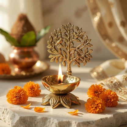 Brass Kalpvriksh Diya