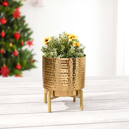 Elegance Metal Planter, Large - Behoma