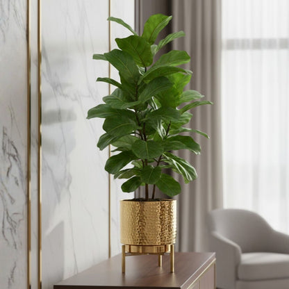 Hammered Metal Planter, Small (Planter Only)