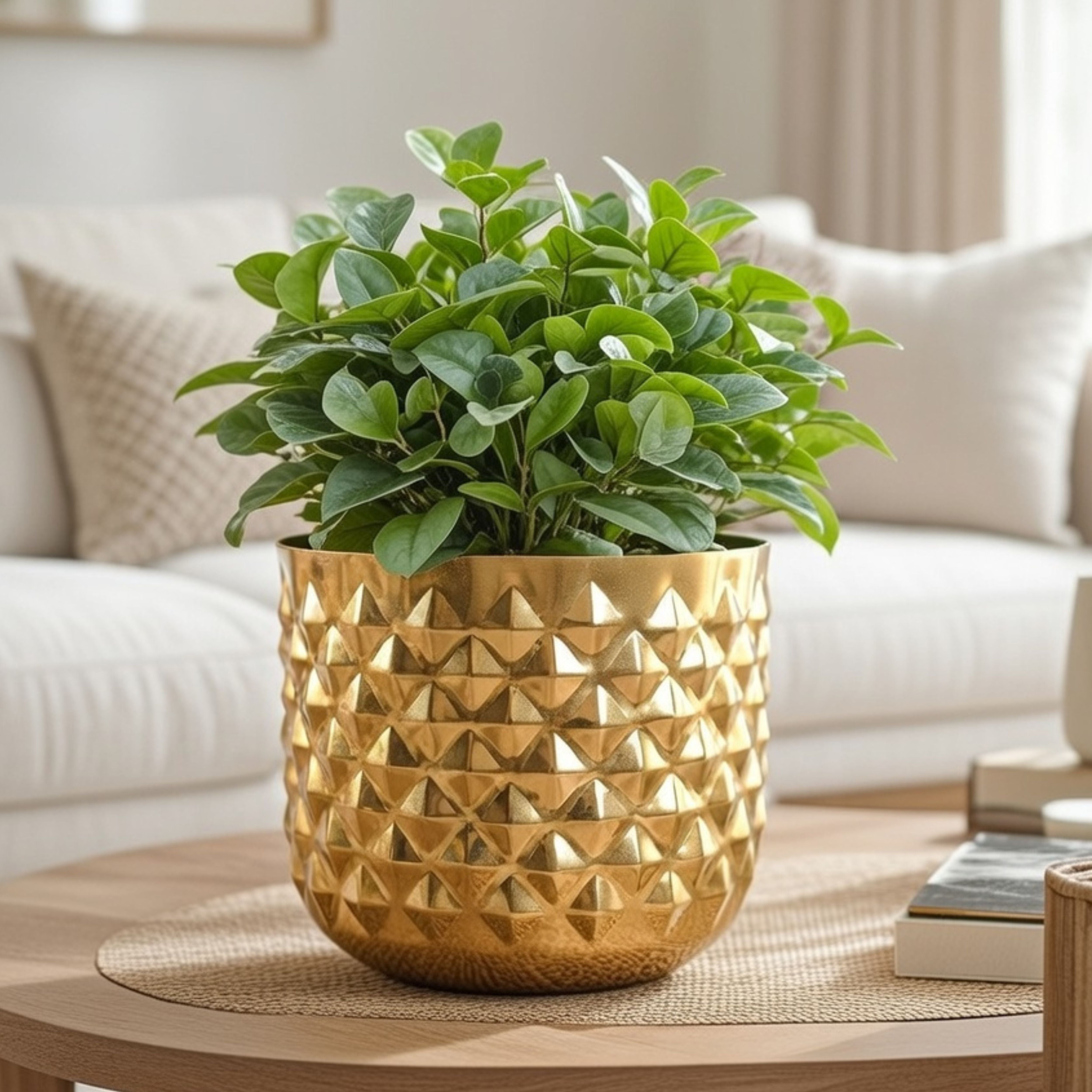 Pineapple Metal Planter, Gold (Pot Only)