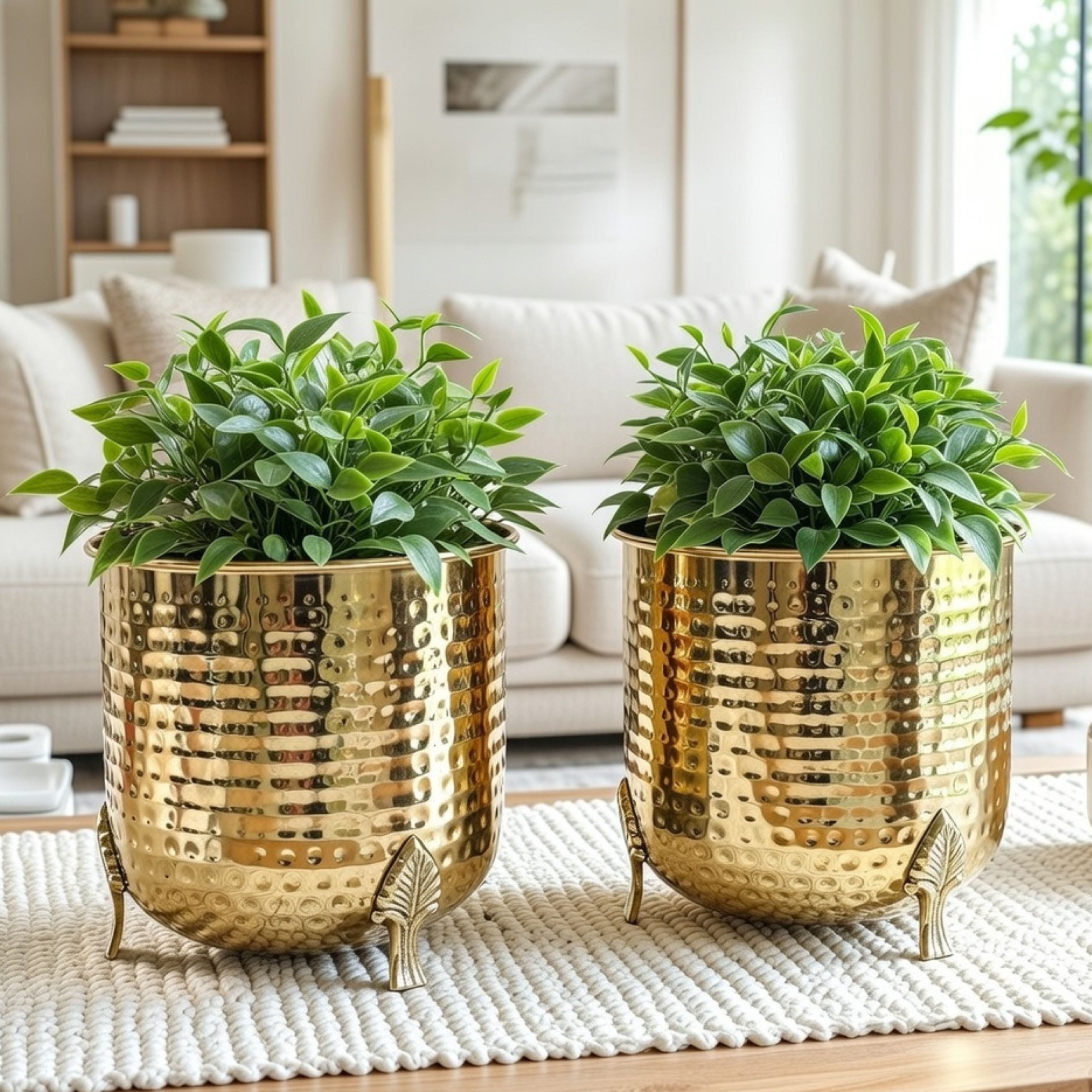 Leaf Leg Metal Planter, Set (Pot Only)