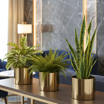 Mini Table-top Metal Planter, Set (Pot Only)