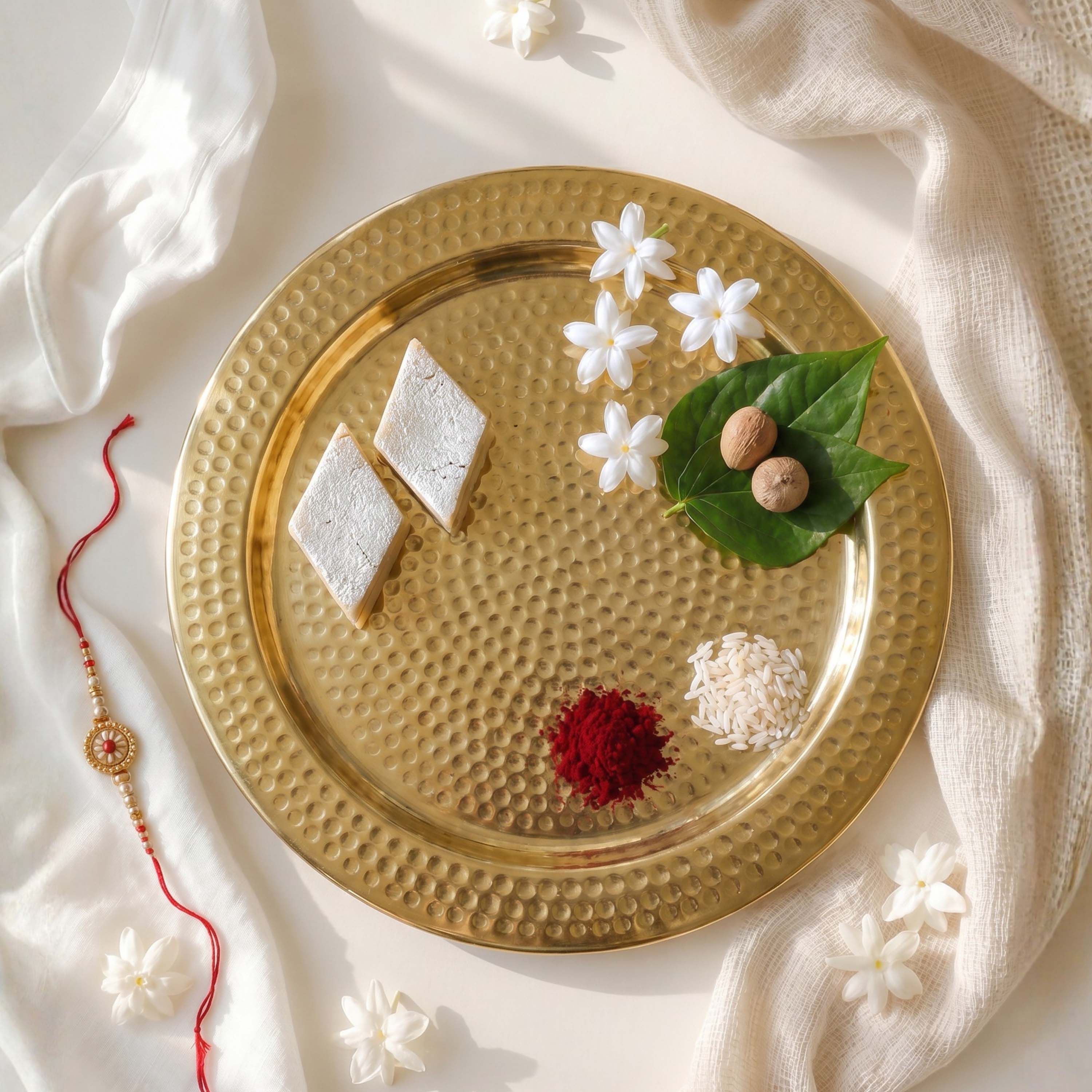 Metal Hammered Platter, Small