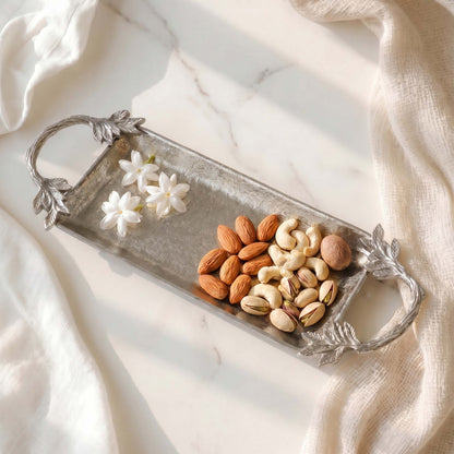 Leaf Essence Tray, Silver