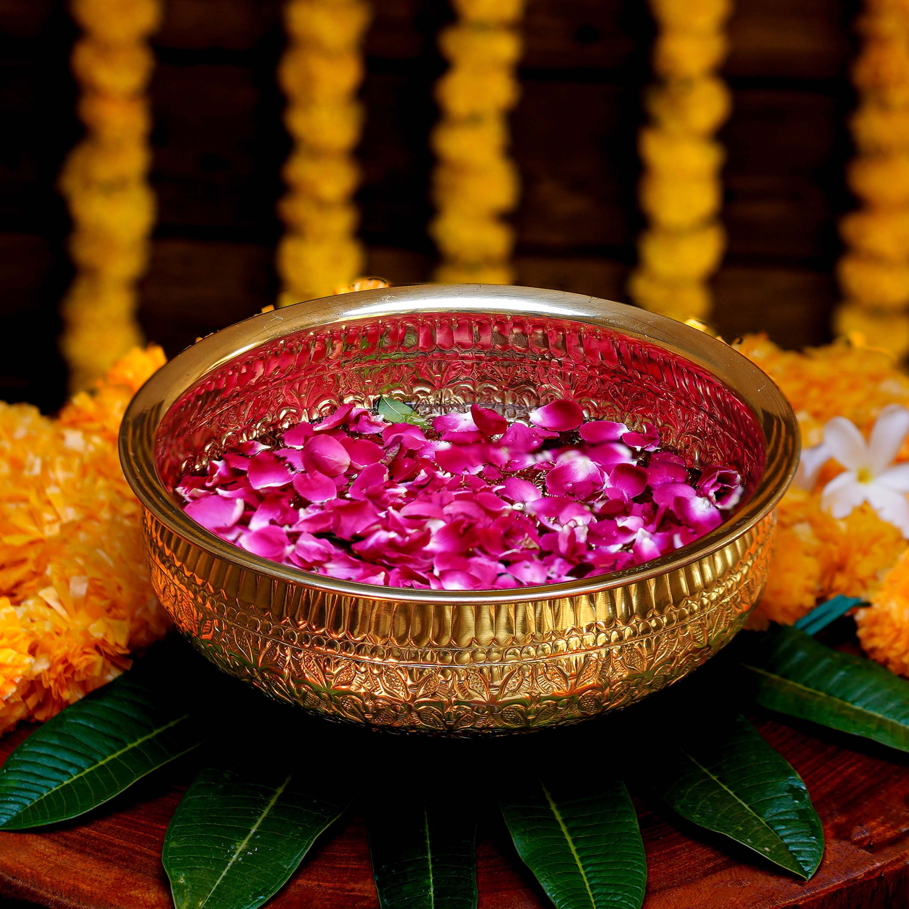 Royal Garden Brass Urli