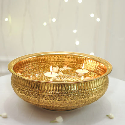 Royal Garden Brass Urli