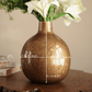 Flower vase with flowers Gold 