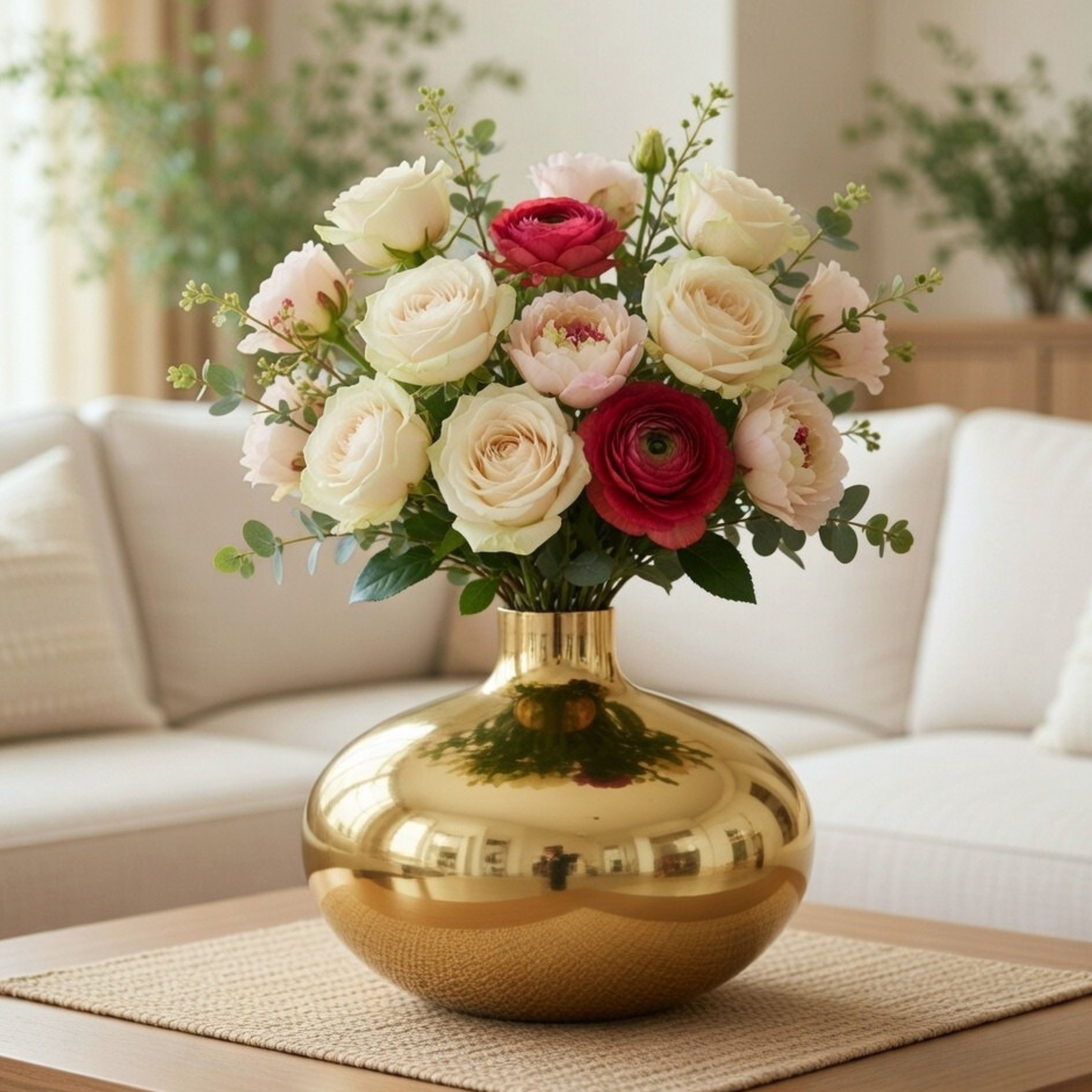 Metal Flower Vase