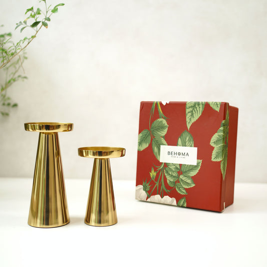 Golden Candle Stand Gift Set