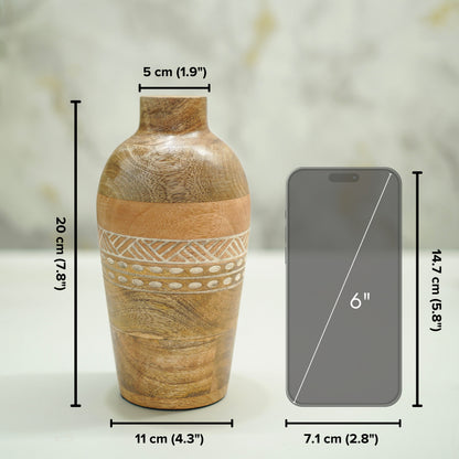 Mango Wood Bud Vase
