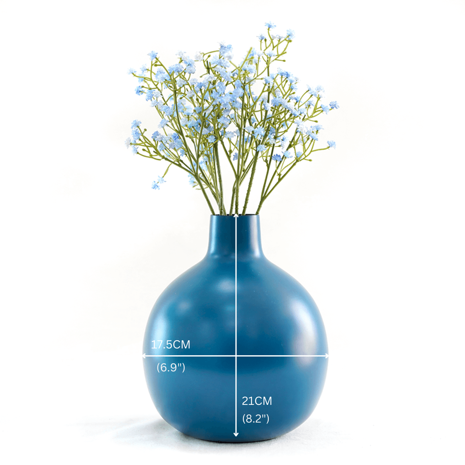 Opal Blue flower vase 