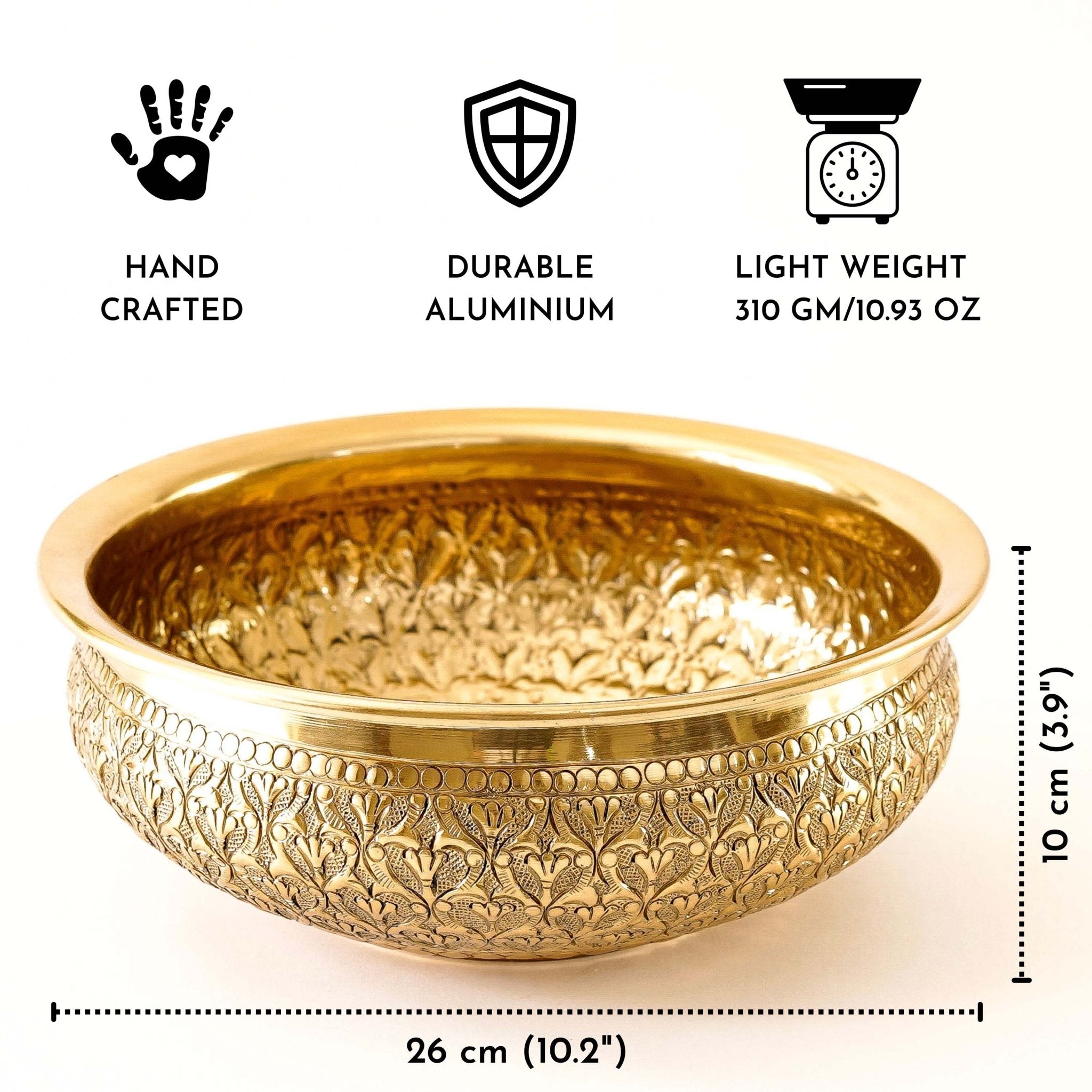 Metal Urli, Traditional urli bowl, Floating flower urli