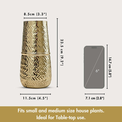 Metal vase, Gift  for Her, Women's Day Gift