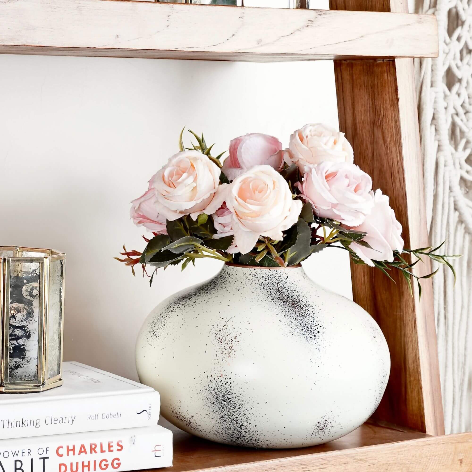 Metal Bud Flower Vase, Large - Behoma