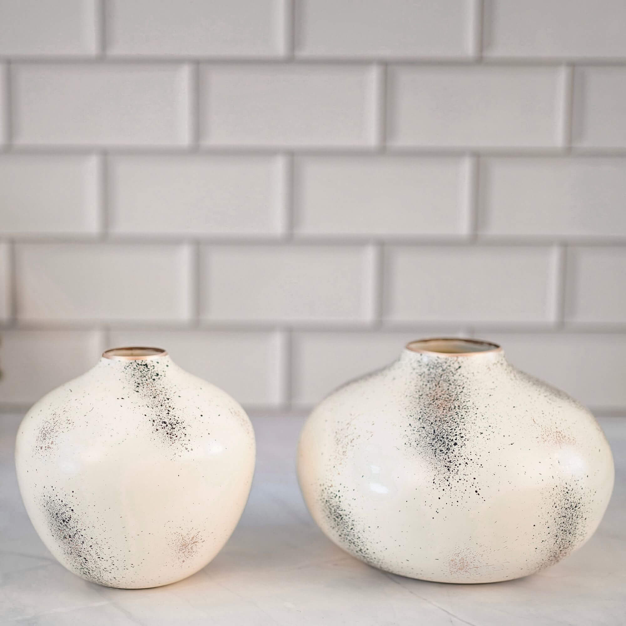 Metal Bud Flower Vase Set - Behoma
