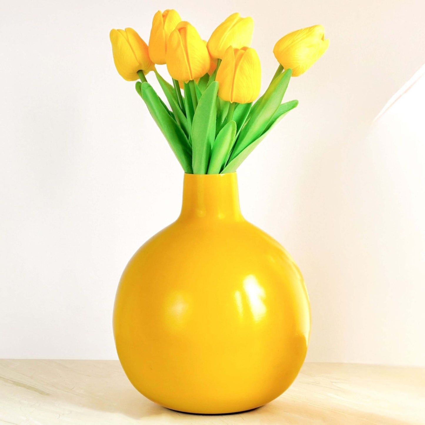 Metal Vase, Large, Birthday Gift 