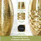 Behoma Metal Modern Hammered Flower Vase, Gold - Set of 2 - 8.1'' - Behoma