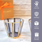 Behoma Textured Orange Glass Votive Candle Holder, Set of 2 - Behoma