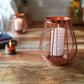 Cage Candle Holder, Copper - 9.8''X 7.8'' - Behoma