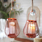 Cage Candle Holder, Copper - 9.8''X 7.8'' - Behoma