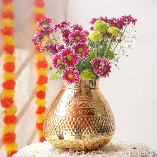 Metal Vase, metal flower vase, housewarming, anniversary gift