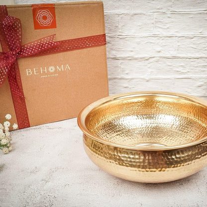 Metal Urli, Metal urli bowl, Traditional urli bowl, Floating flower urli