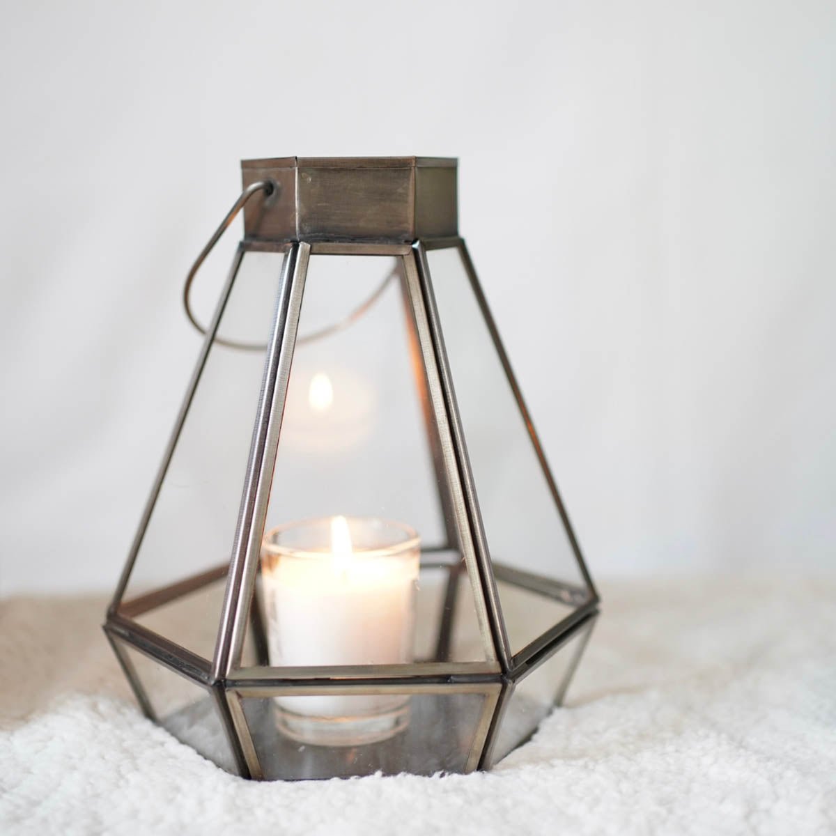 Drop Lantern, Nickel Black - Set - 9.4'' & 7.2'' - Behoma