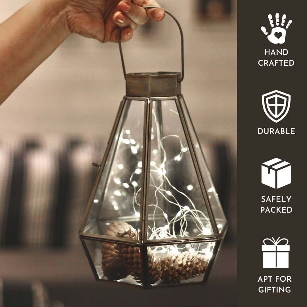 Drop Lantern, Nickel Black - Set - 9.4'' & 7.2'' - Behoma