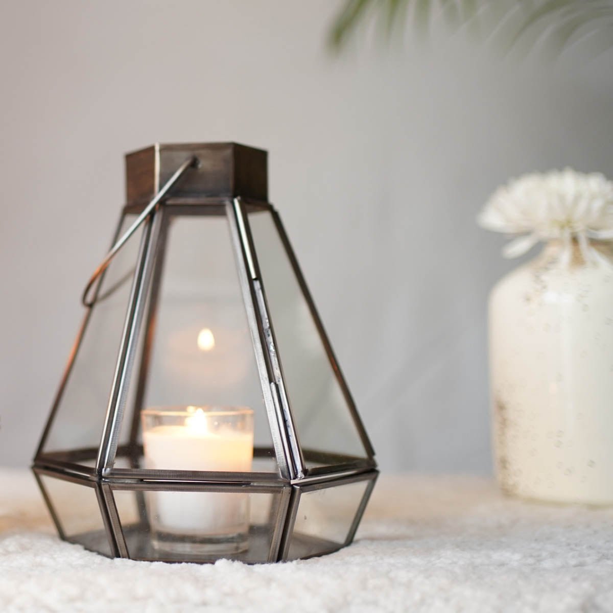 Drop Lantern, Nickel Black - Set - 9.4'' & 7.2'' - Behoma