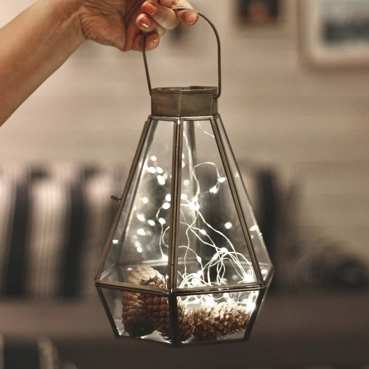 Drop Lantern, Nickel Black - Set - 9.4'' & 7.2'' - Behoma