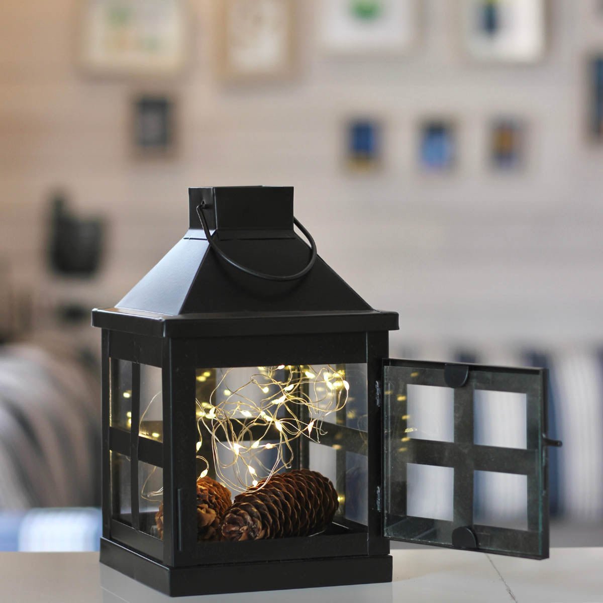 Duke Lantern, Matt Black - 8.6''X 5.1'' - Behoma