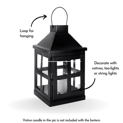 Duke Lantern, Matt Black - 8.6''X 5.1'' - Behoma