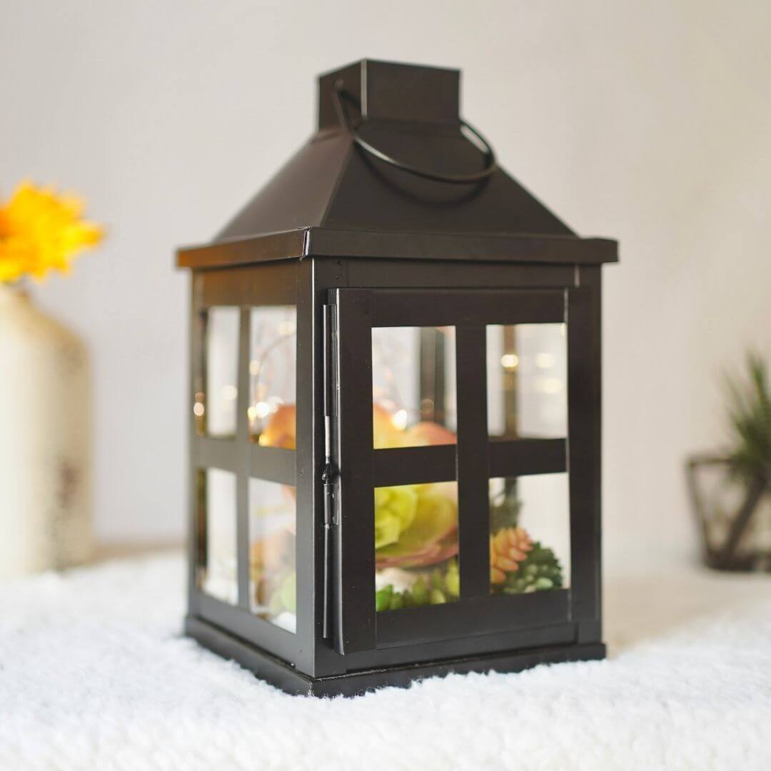 Duke Lantern, Matt Black - 8.6''X 5.1'' - Behoma