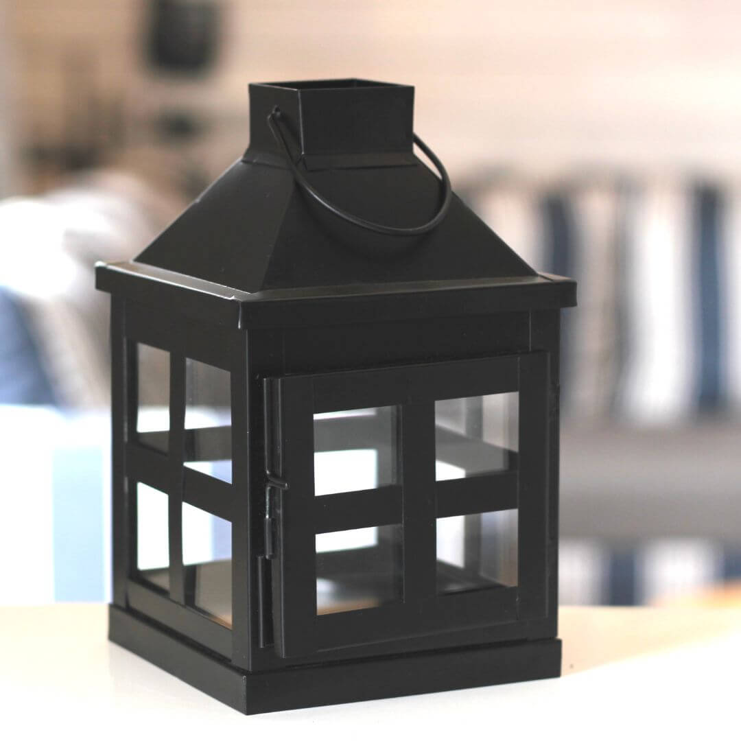 Duke Lantern, Matt Black - 8.6''X 5.1'' - Behoma