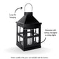 Duke Lantern, Matt Black - Set - 9.6'' & 8.6'' - Behoma