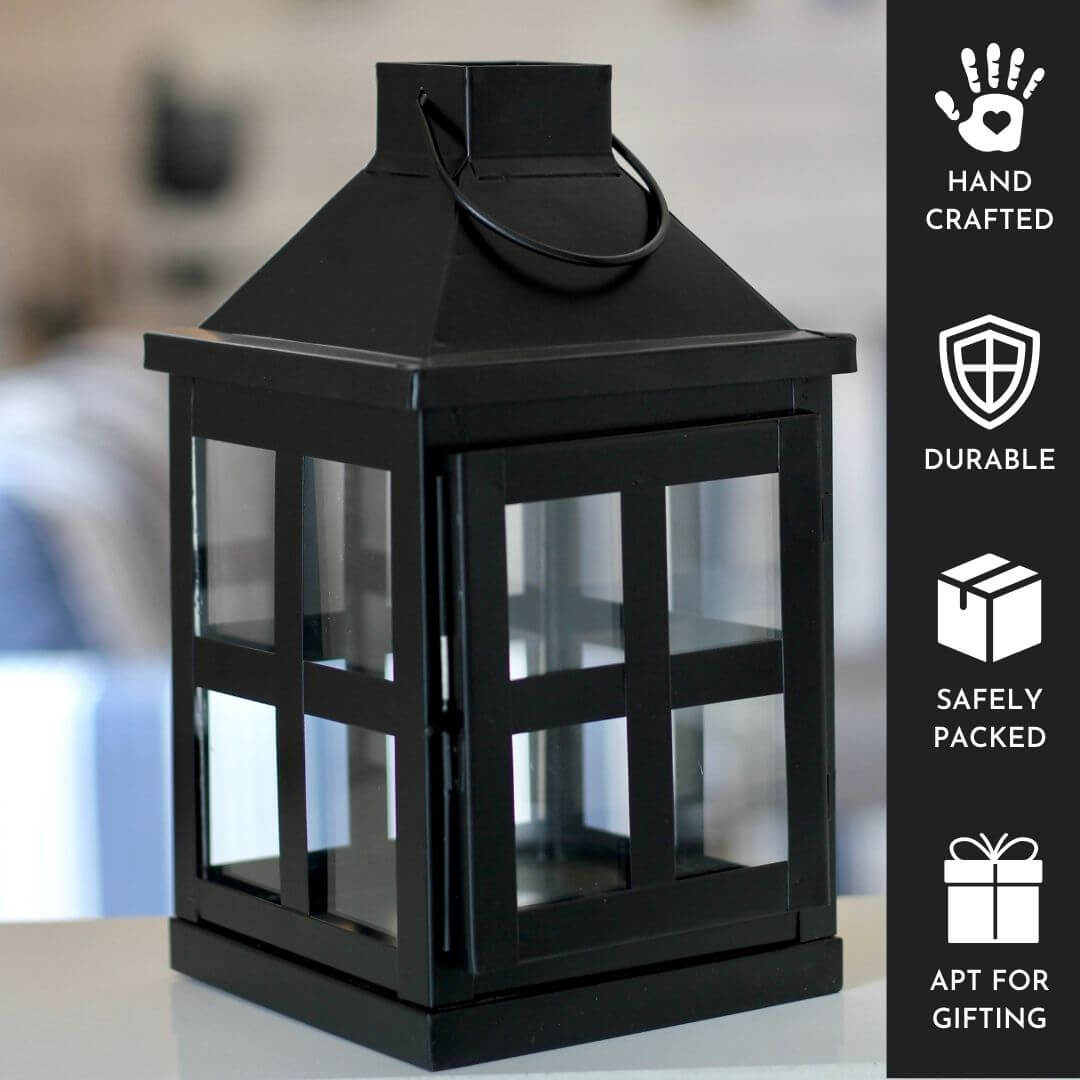 Duke Lantern, Matt Black - Set - 9.6'' & 8.6'' - Behoma