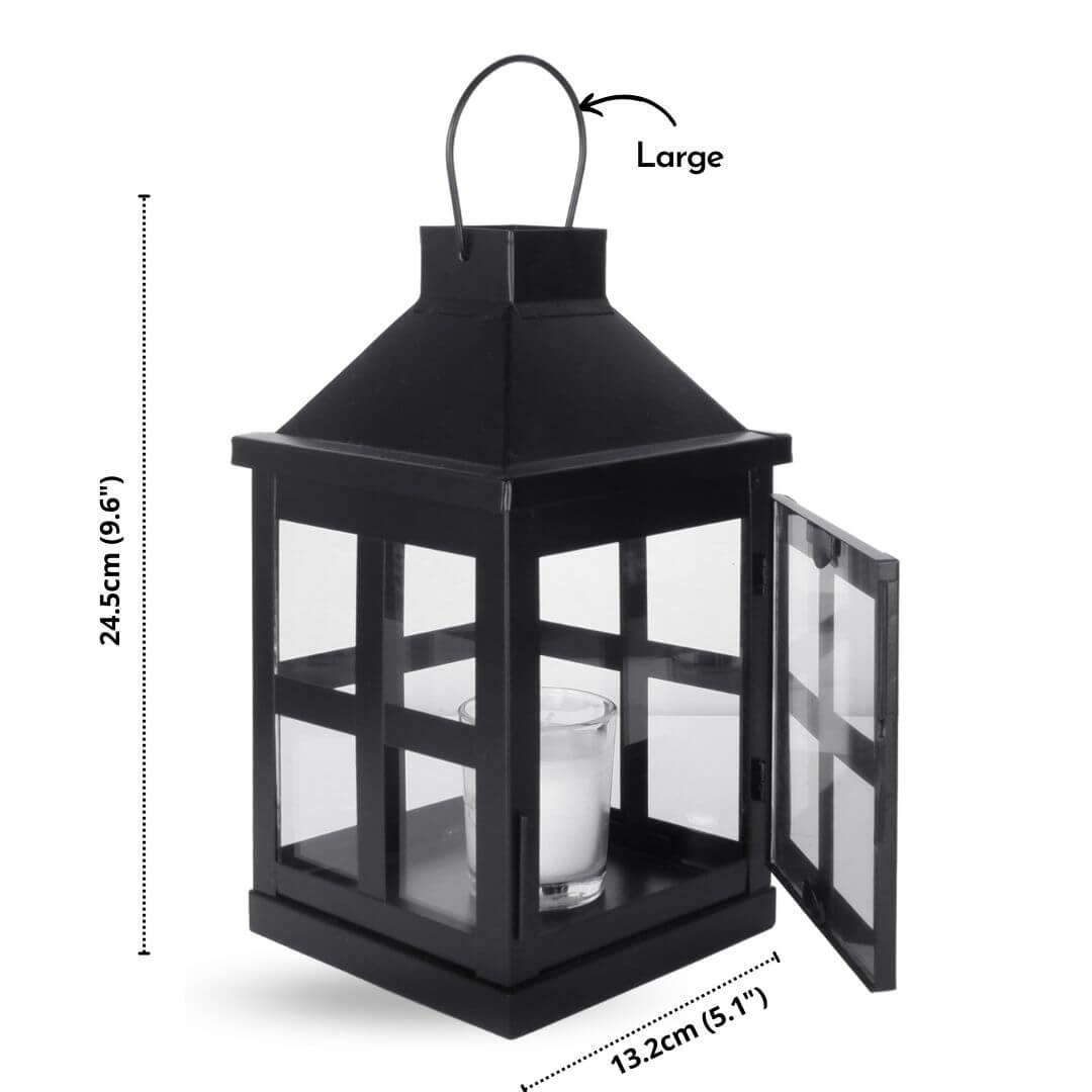 Duke Lantern, Matt Black - Set - 9.6'' & 8.6'' - Behoma
