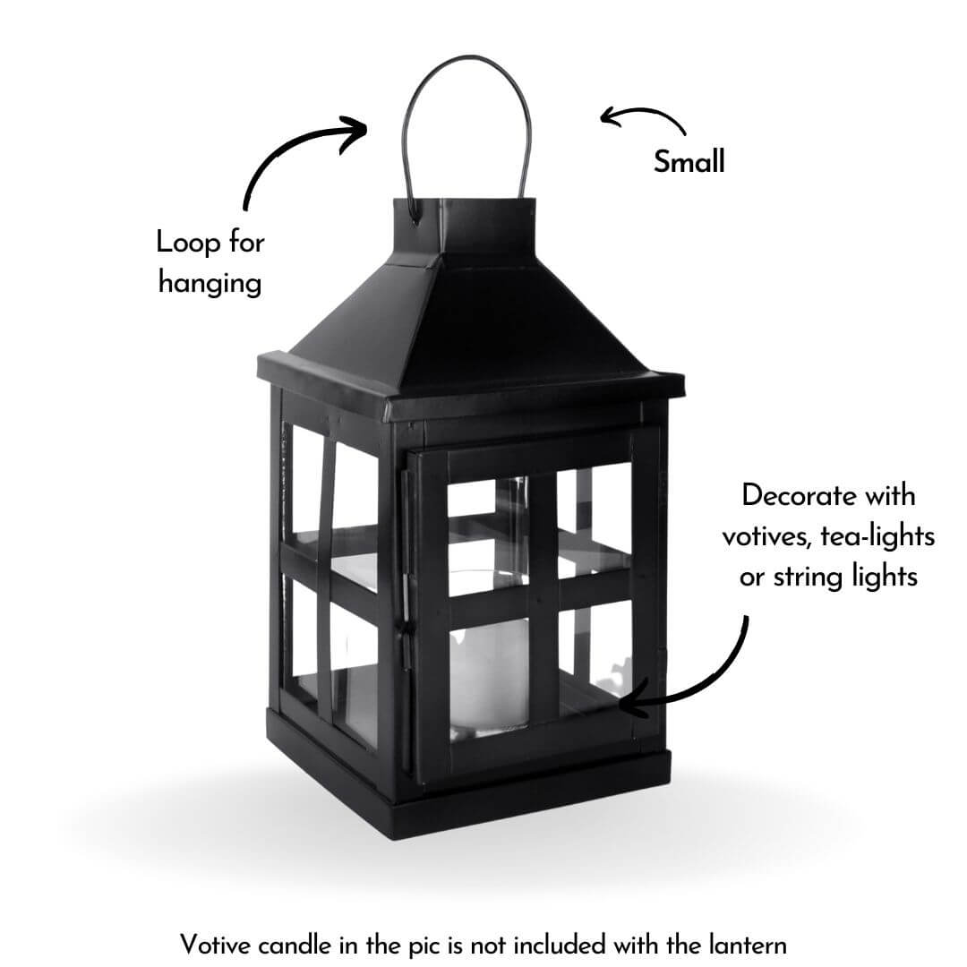 Duke Lantern, Matt Black - Set - 9.6'' & 8.6'' - Behoma