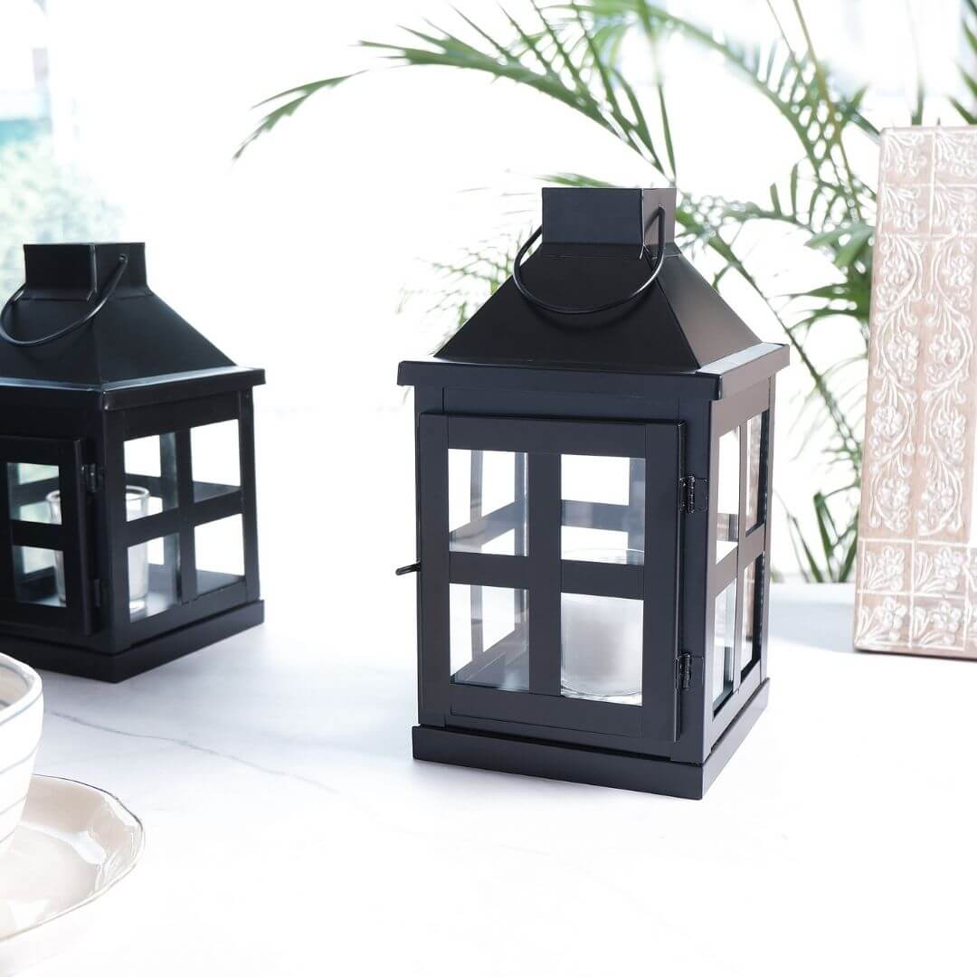 Duke Lantern, Matt Black - Set - 9.6'' & 8.6'' - Behoma
