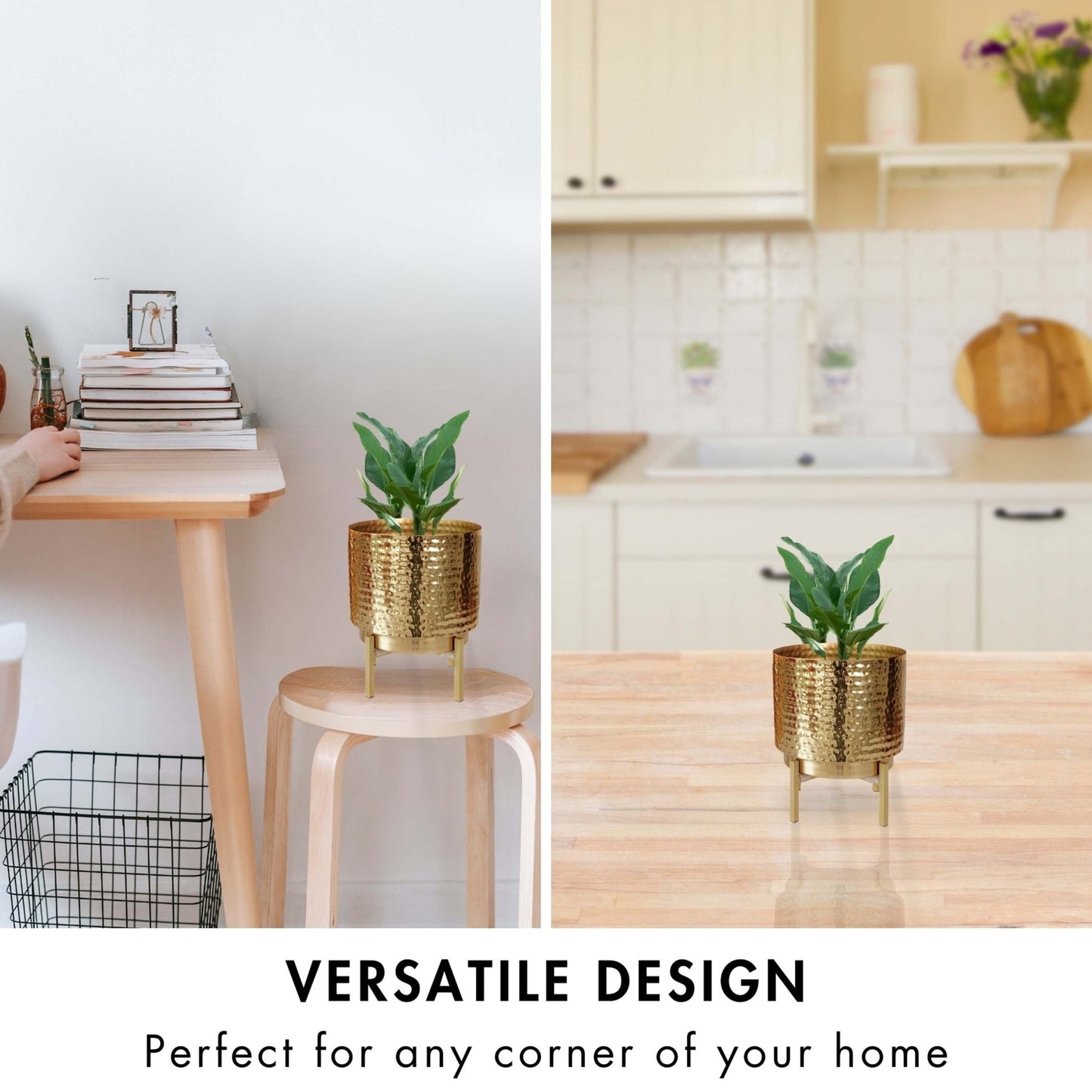 Elegance Metal Planter, Small - Behoma